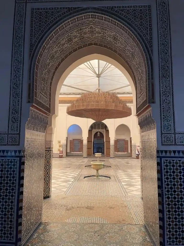 The Museum of Marrakech central courtyard