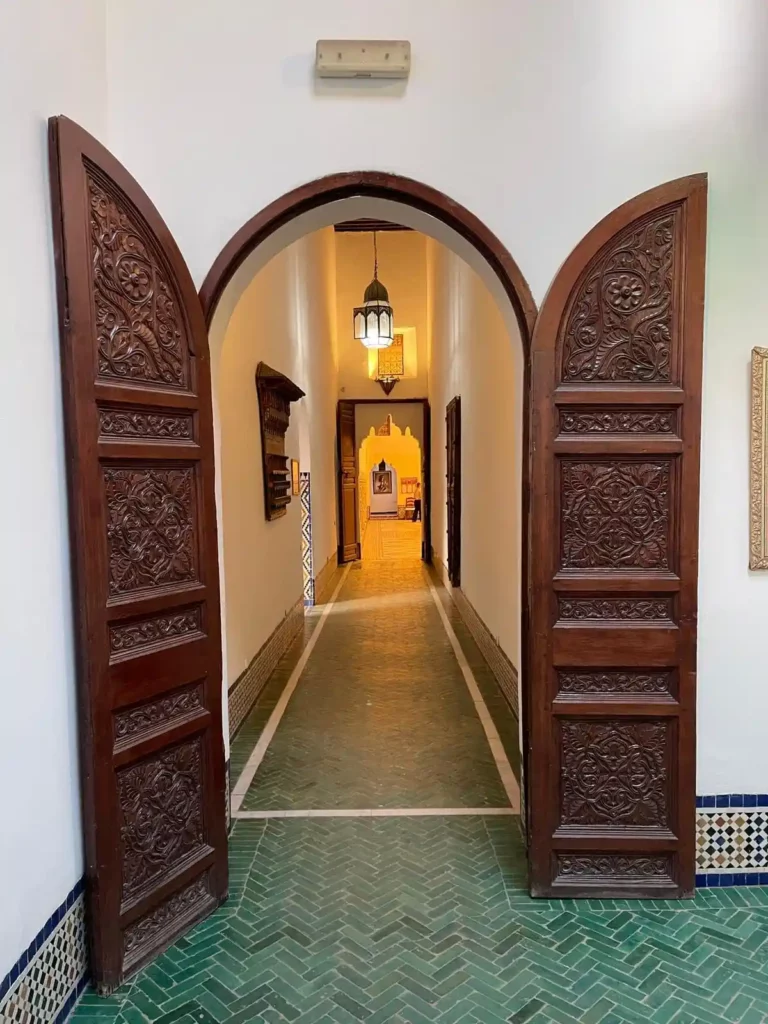 The Museum of Marrakech wooden doors